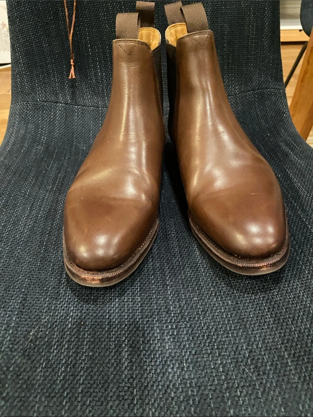 Meermin Brown Leather Chukka Chelsea Boots